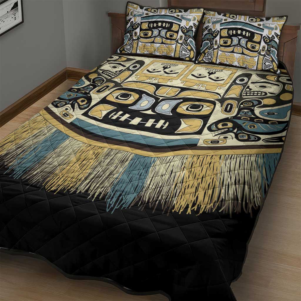 Canada Chilkat Pattern Quilt Bed Set Haida Spirit
