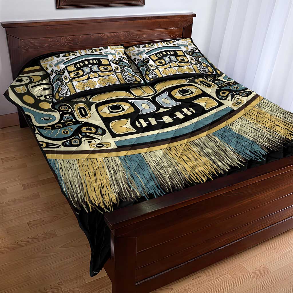 Canada Chilkat Pattern Quilt Bed Set Haida Spirit