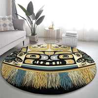 Canada Chilkat Pattern Round Carpet Haida Spirit