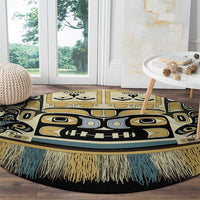 Canada Chilkat Pattern Round Carpet Haida Spirit