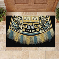 Canada Chilkat Pattern Rubber Doormat Haida Spirit