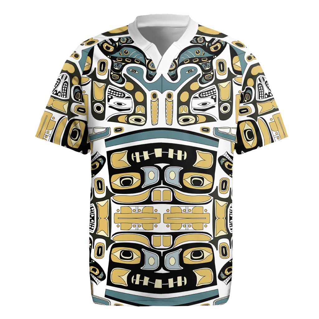 Canada Chilkat Pattern Rugby Jersey Haida Spirit