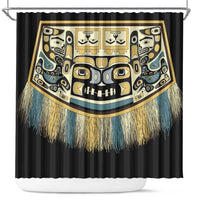 Canada Chilkat Pattern Shower Curtain Haida Spirit