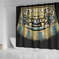 Canada Chilkat Pattern Shower Curtain Haida Spirit