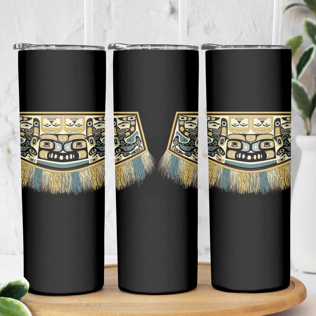 Canada Chilkat Pattern Skinny Tumbler Haida Spirit