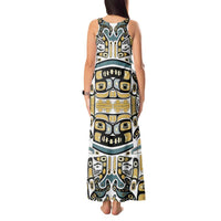 Canada Chilkat Pattern Tank Maxi Dress Haida Spirit