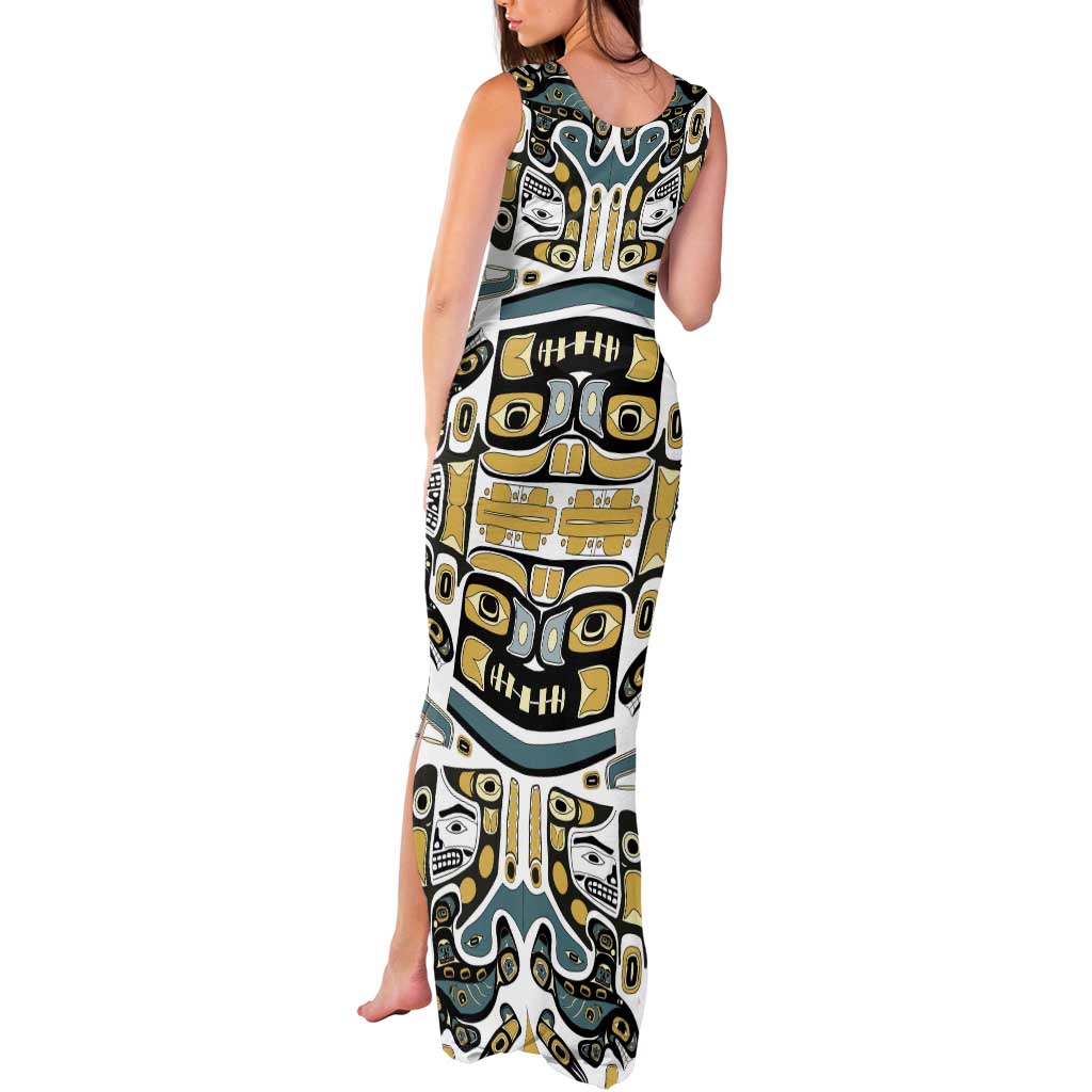 Canada Chilkat Pattern Tank Maxi Dress Haida Spirit