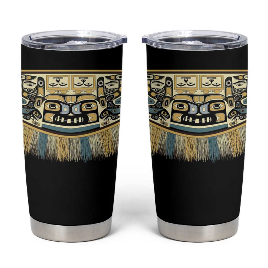 Canada Chilkat Pattern Tumbler Cup Haida Spirit