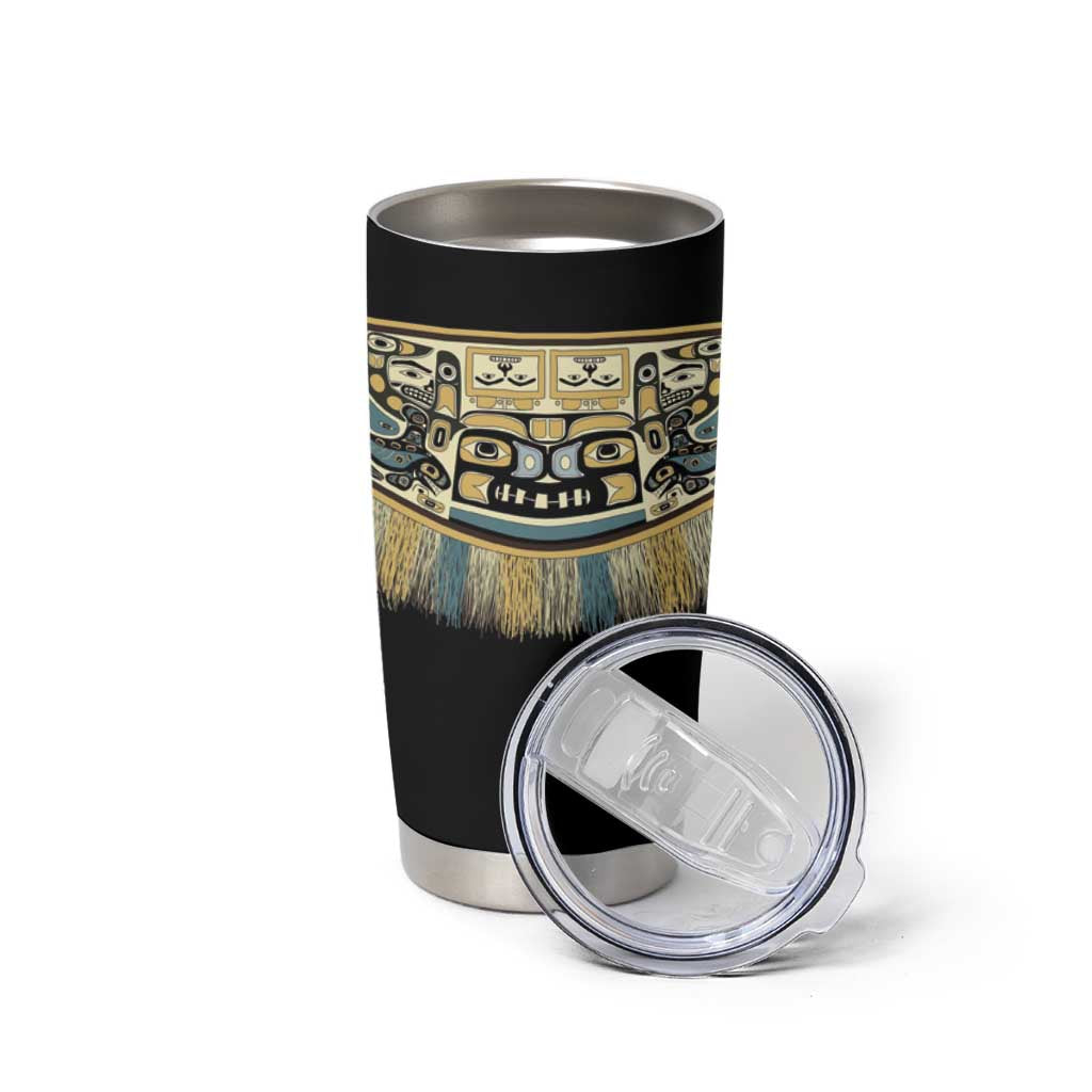 Canada Chilkat Pattern Tumbler Cup Haida Spirit