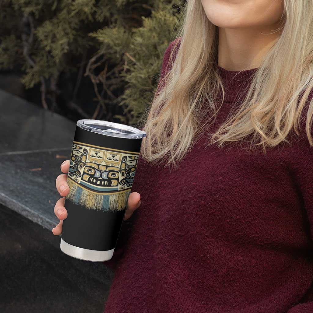 Canada Chilkat Pattern Tumbler Cup Haida Spirit