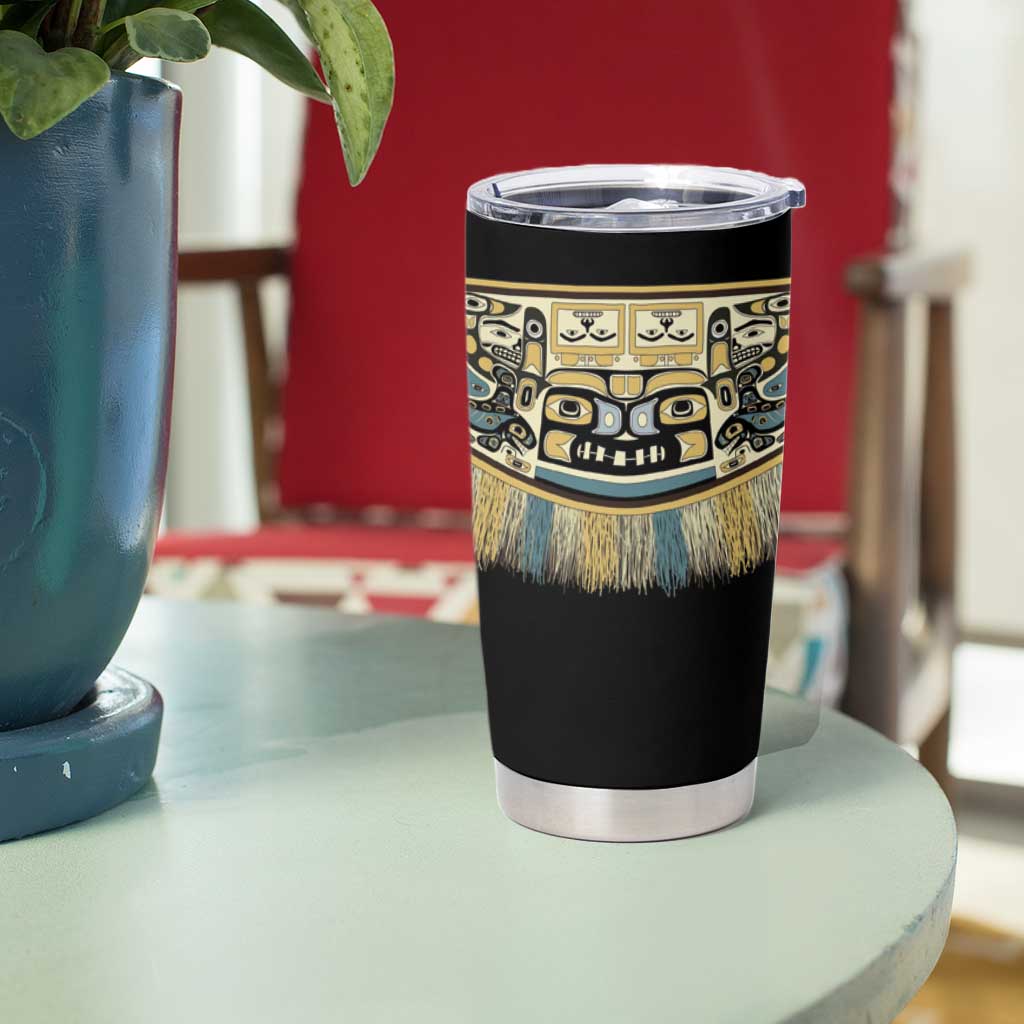 Canada Chilkat Pattern Tumbler Cup Haida Spirit