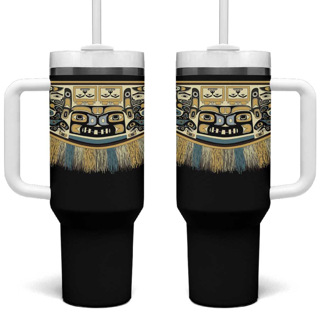 Canada Chilkat Pattern Tumbler With Handle Haida Spirit