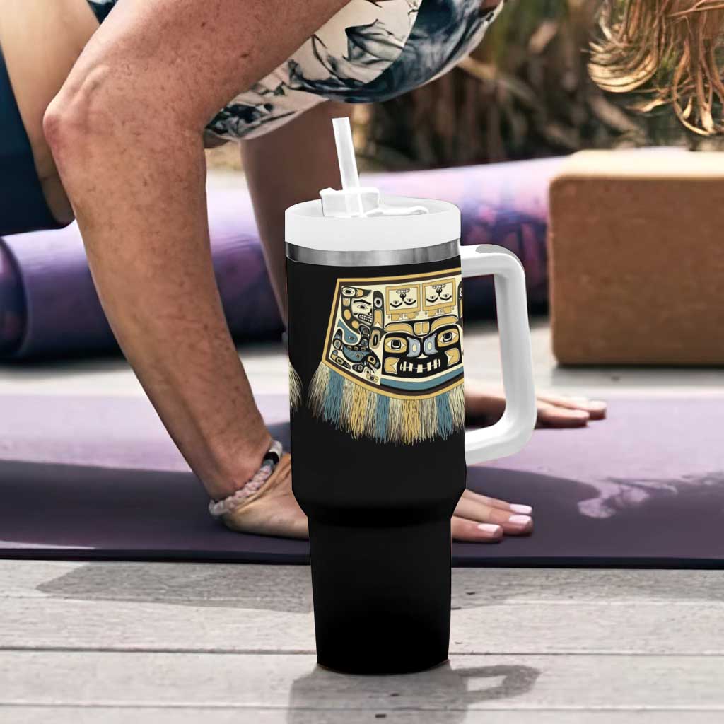 Canada Chilkat Pattern Tumbler With Handle Haida Spirit