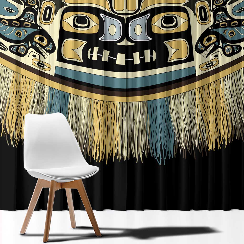 Canada Chilkat Pattern Window Curtain Haida Spirit