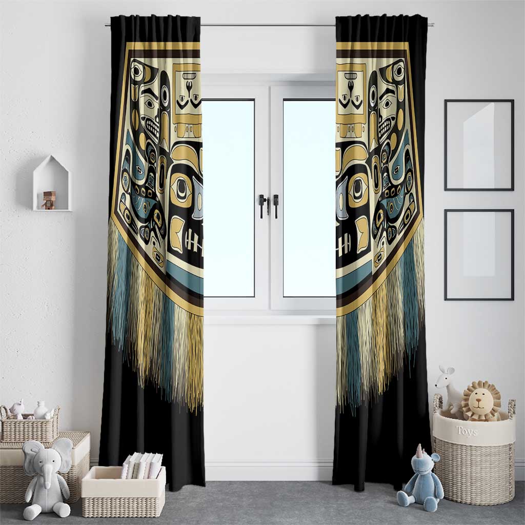 Canada Chilkat Pattern Window Curtain Haida Spirit