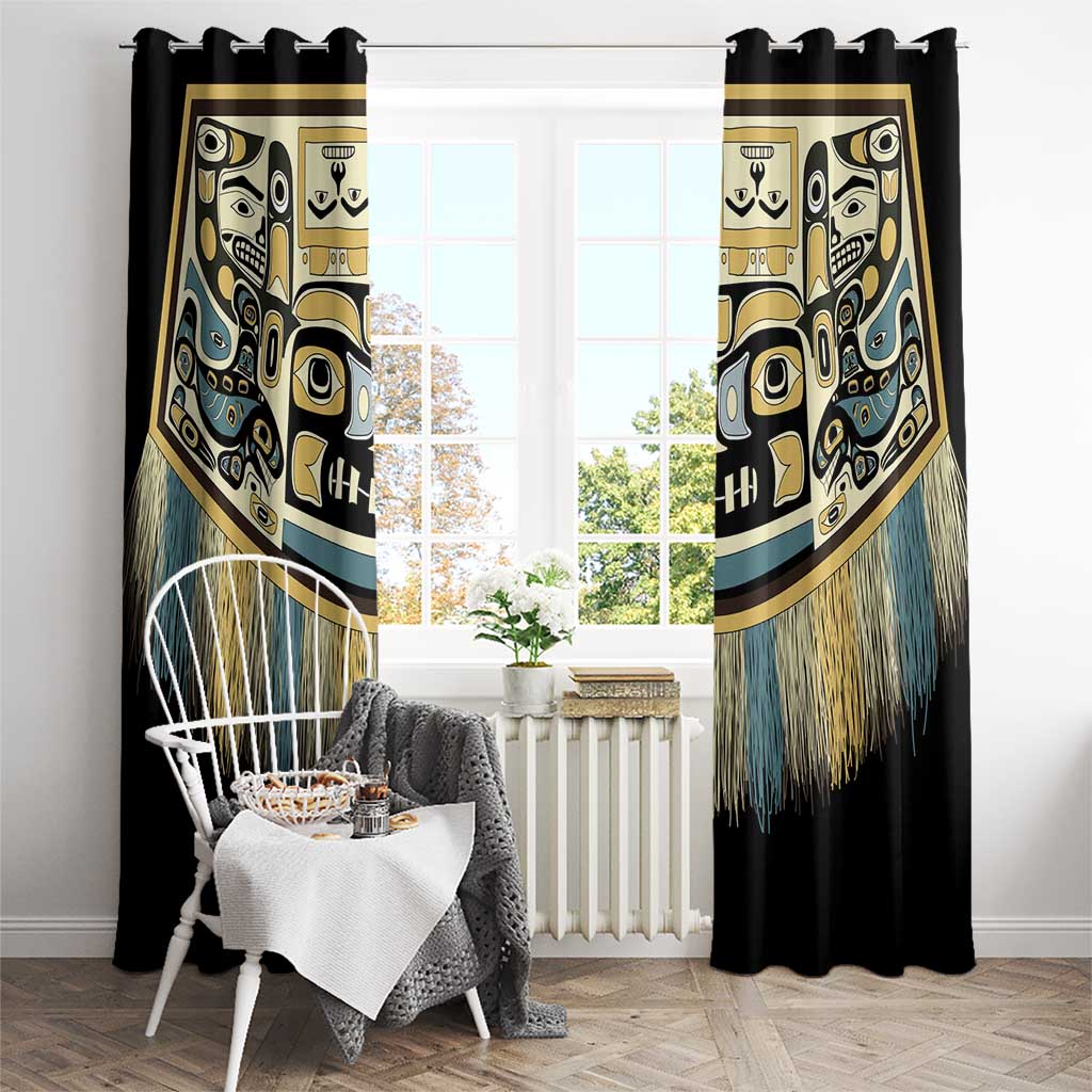Canada Chilkat Pattern Window Curtain Haida Spirit