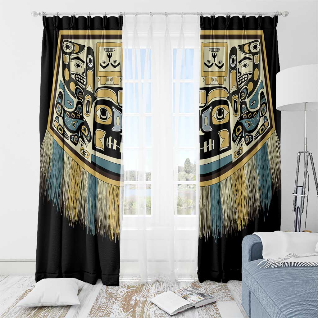 Canada Chilkat Pattern Window Curtain Haida Spirit