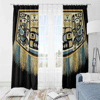 Canada Chilkat Pattern Window Curtain Haida Spirit