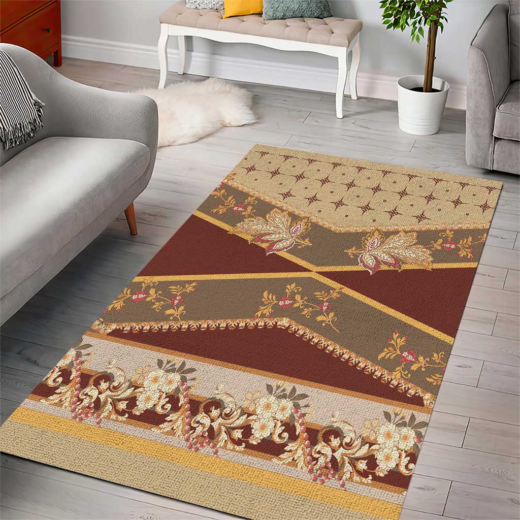 Mughal Empire Motif Unique Area Rug