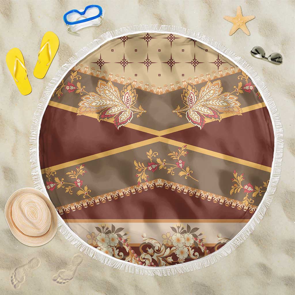 Mughal Empire Motif Unique Beach Blanket