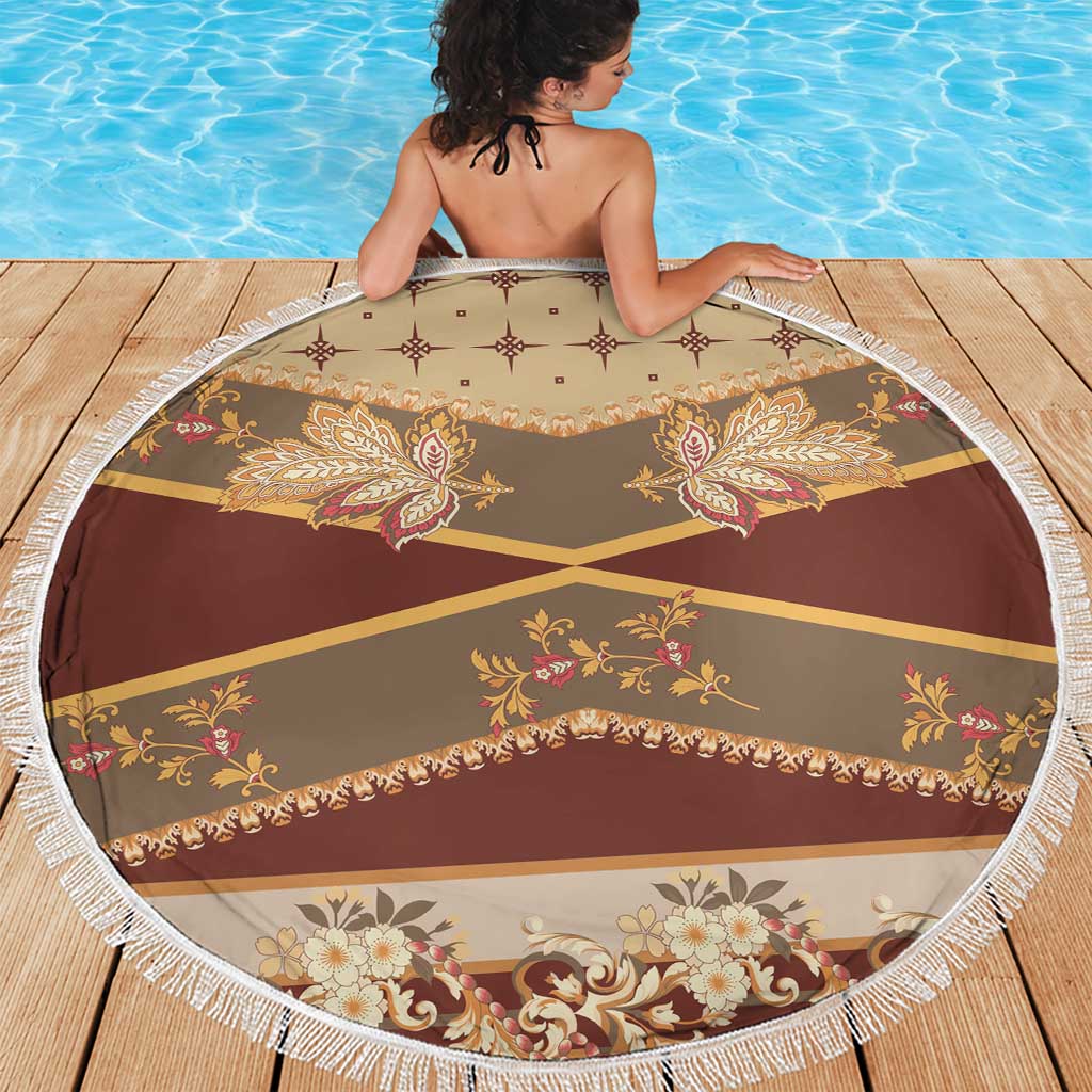 Mughal Empire Motif Unique Beach Blanket