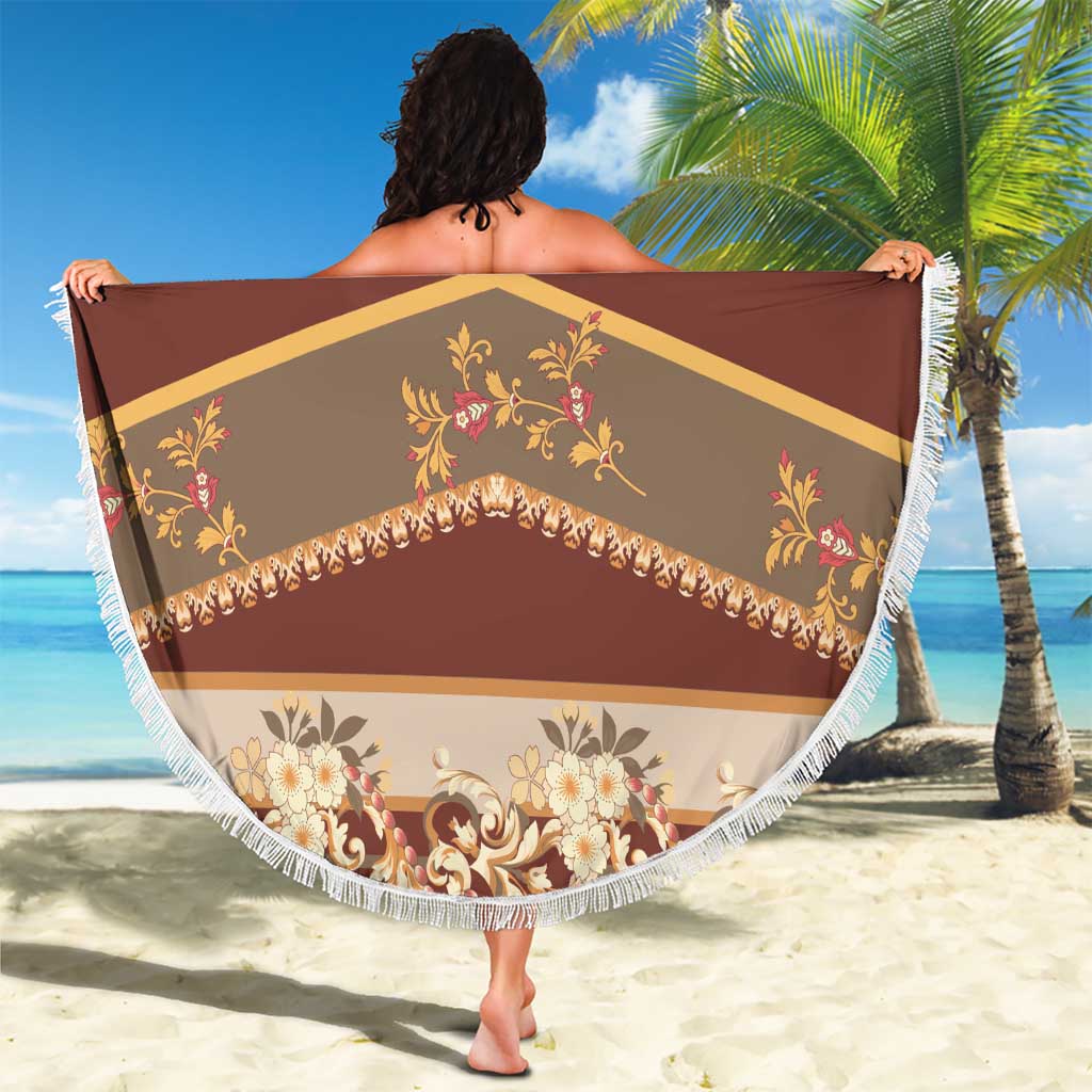 Mughal Empire Motif Unique Beach Blanket