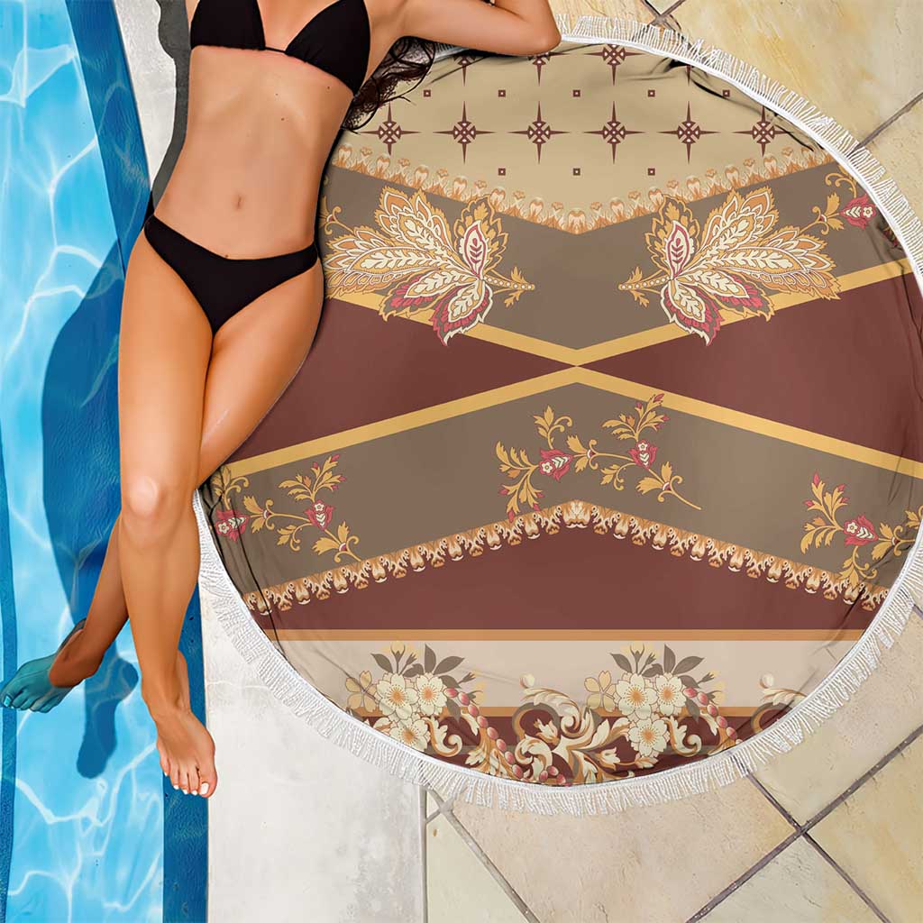 Mughal Empire Motif Unique Beach Blanket