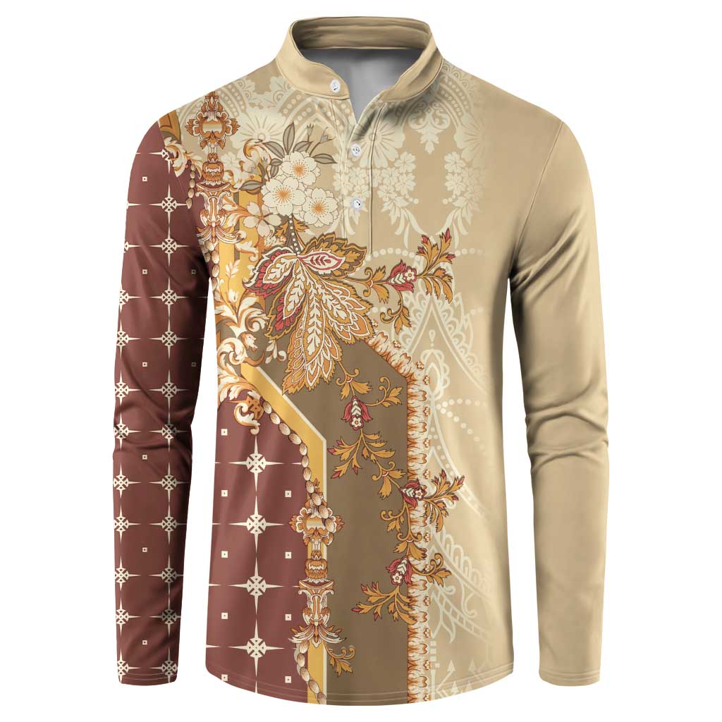 Mughal Empire Motif Unique Button Sweatshirt