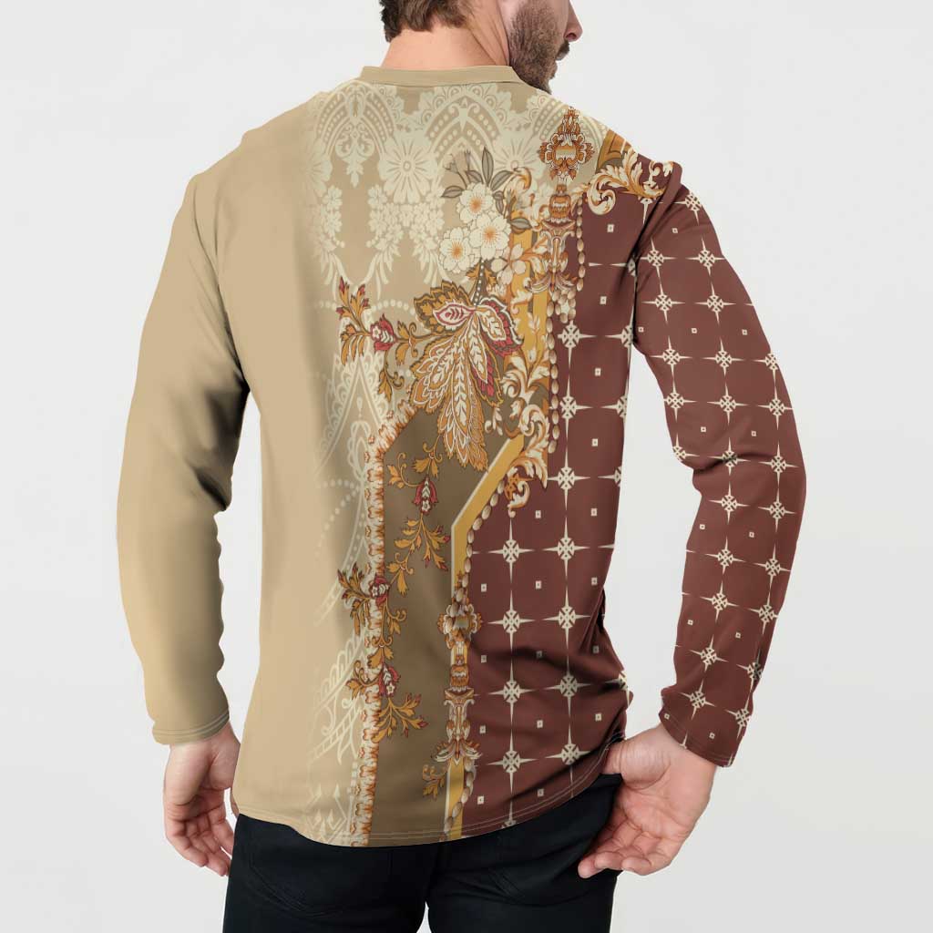 Mughal Empire Motif Unique Button Sweatshirt