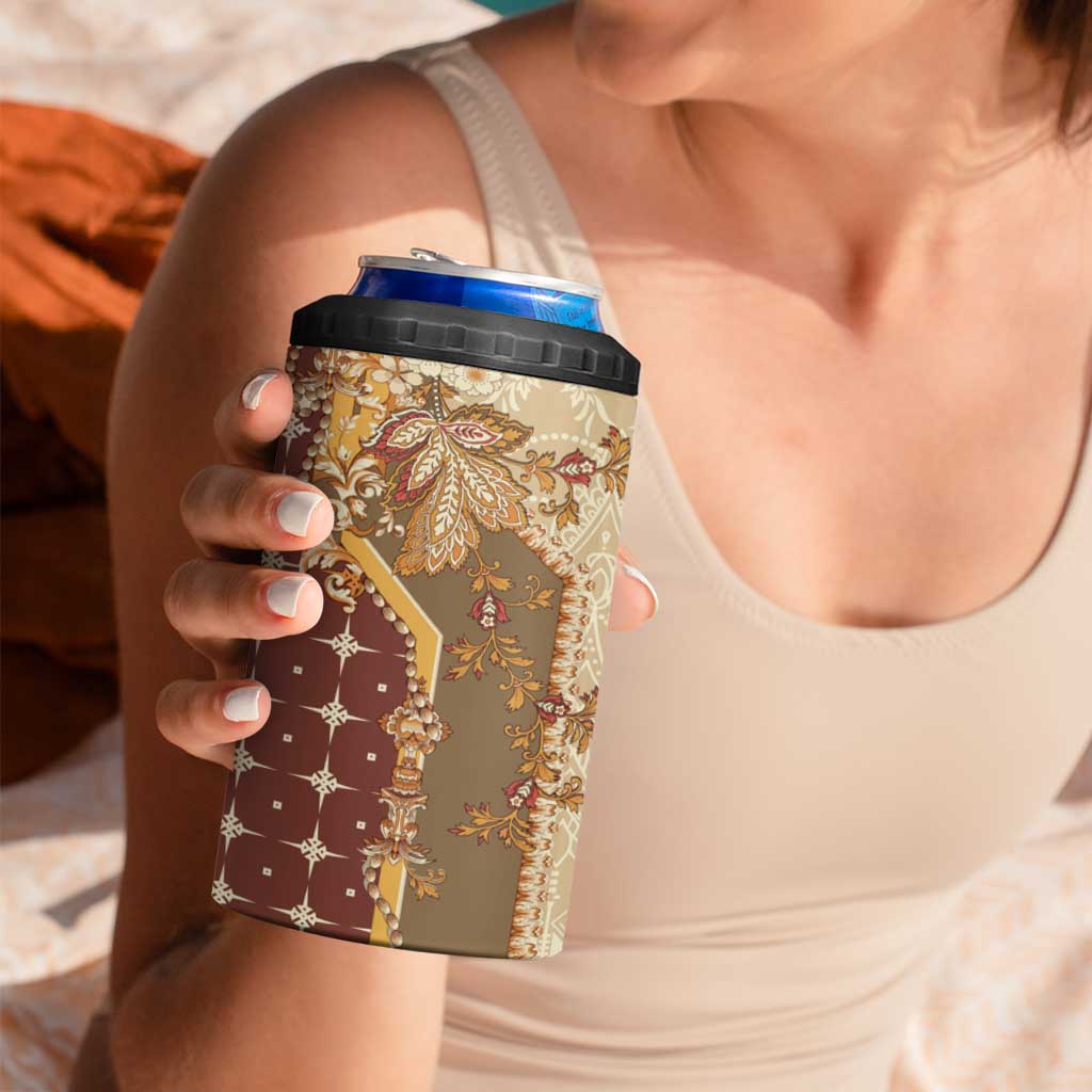 Mughal Empire Motif Unique 4 in 1 Can Cooler Tumbler