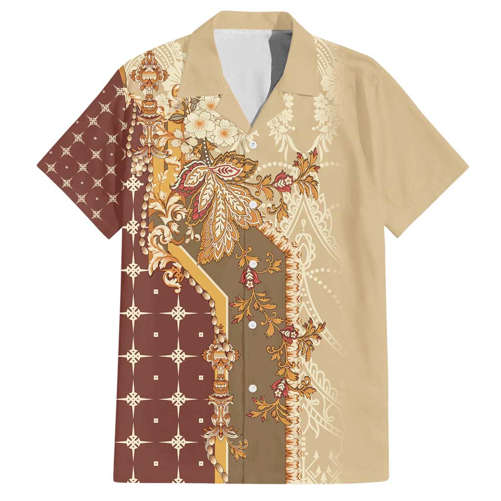 Mughal Empire Motif Unique Family Matching Long Sleeve Bodycon Dress and Hawaiian Shirt