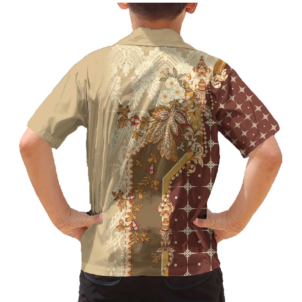 Mughal Empire Motif Unique Family Matching Mermaid Dress and Hawaiian Shirt