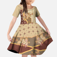 Mughal Empire Motif Unique Family Matching Off Shoulder Maxi Dress and Hawaiian Shirt