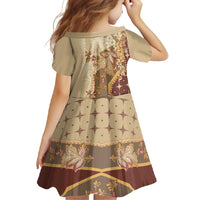 Mughal Empire Motif Unique Family Matching Off Shoulder Maxi Dress and Hawaiian Shirt