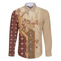 Mughal Empire Motif Unique Family Matching Off Shoulder Maxi Dress and Hawaiian Shirt