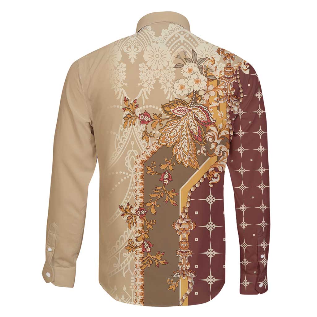 Mughal Empire Motif Unique Family Matching Off Shoulder Maxi Dress and Hawaiian Shirt