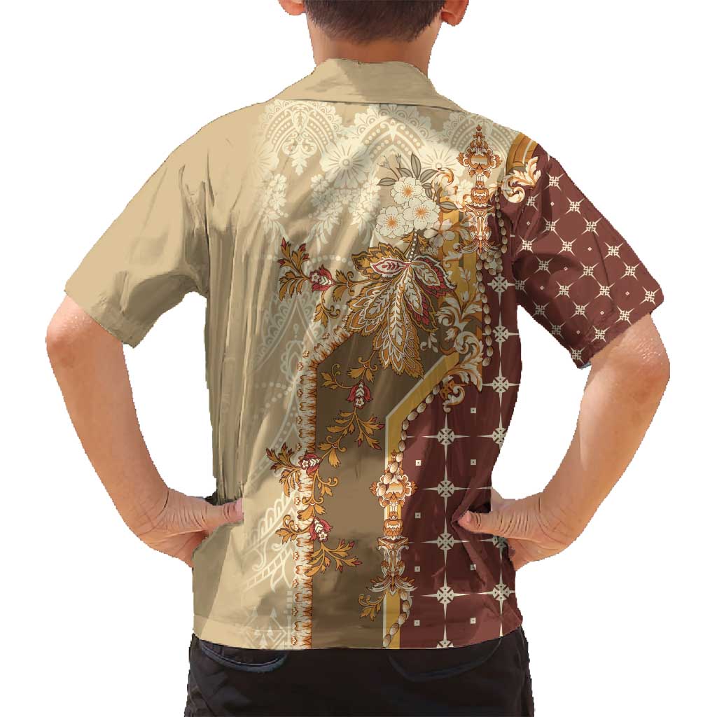 Mughal Empire Motif Unique Family Matching Puletasi and Hawaiian Shirt