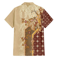Mughal Empire Motif Unique Family Matching Puletasi and Hawaiian Shirt