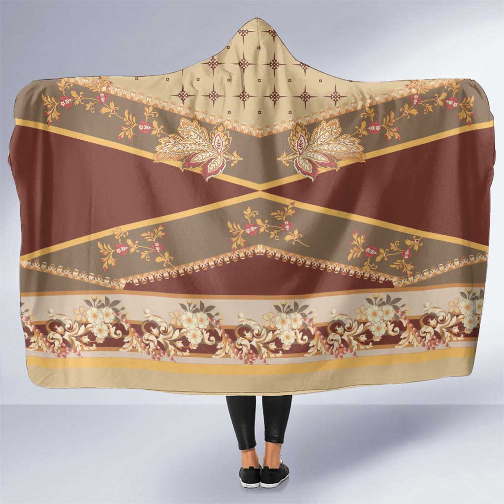 Mughal Empire Motif Unique Hooded Blanket