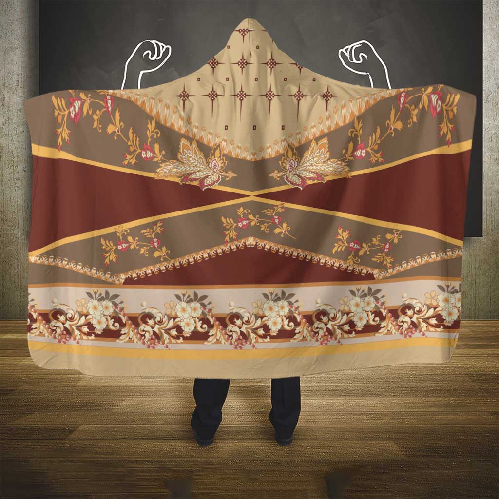 Mughal Empire Motif Unique Hooded Blanket