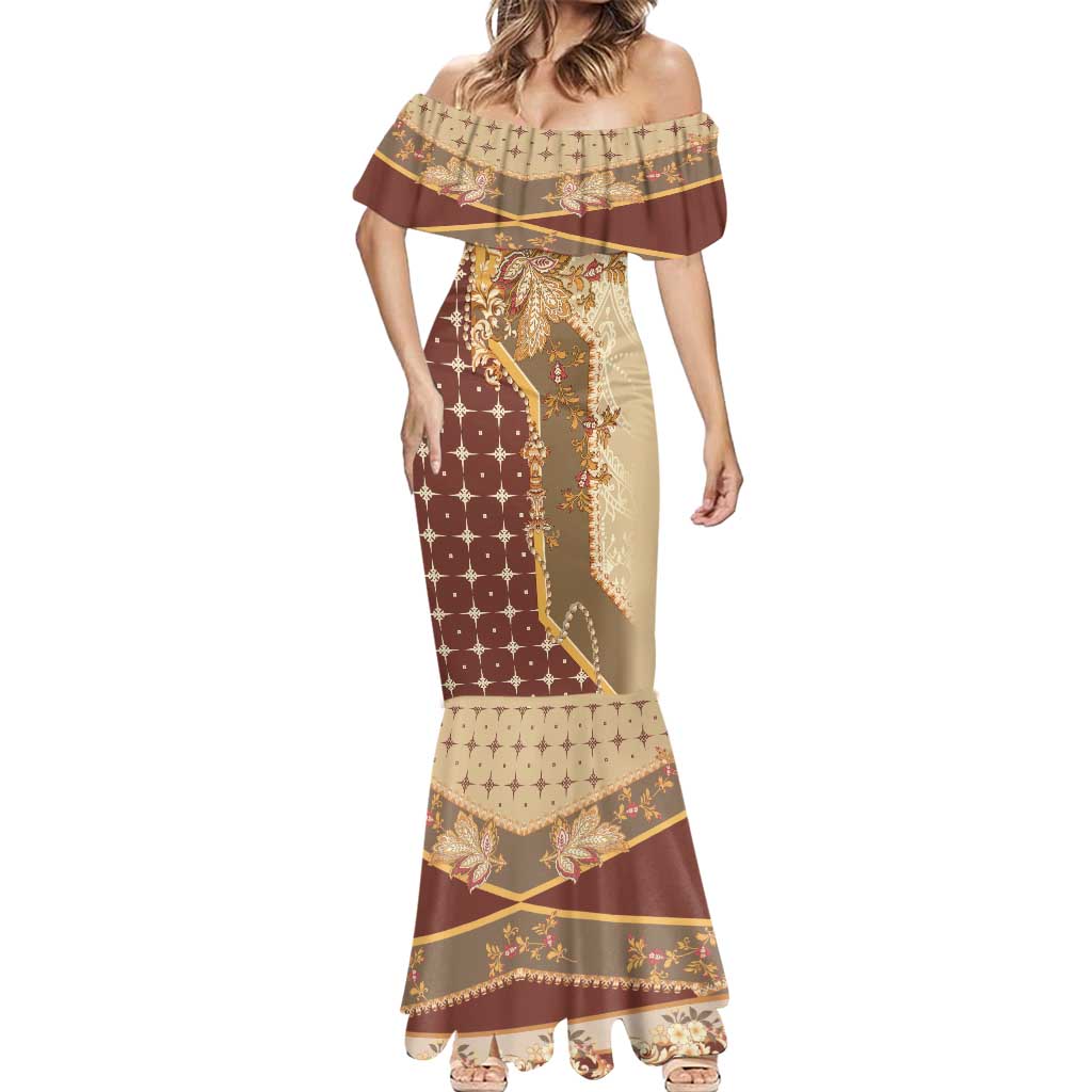 Mughal Empire Motif Unique Mermaid Dress