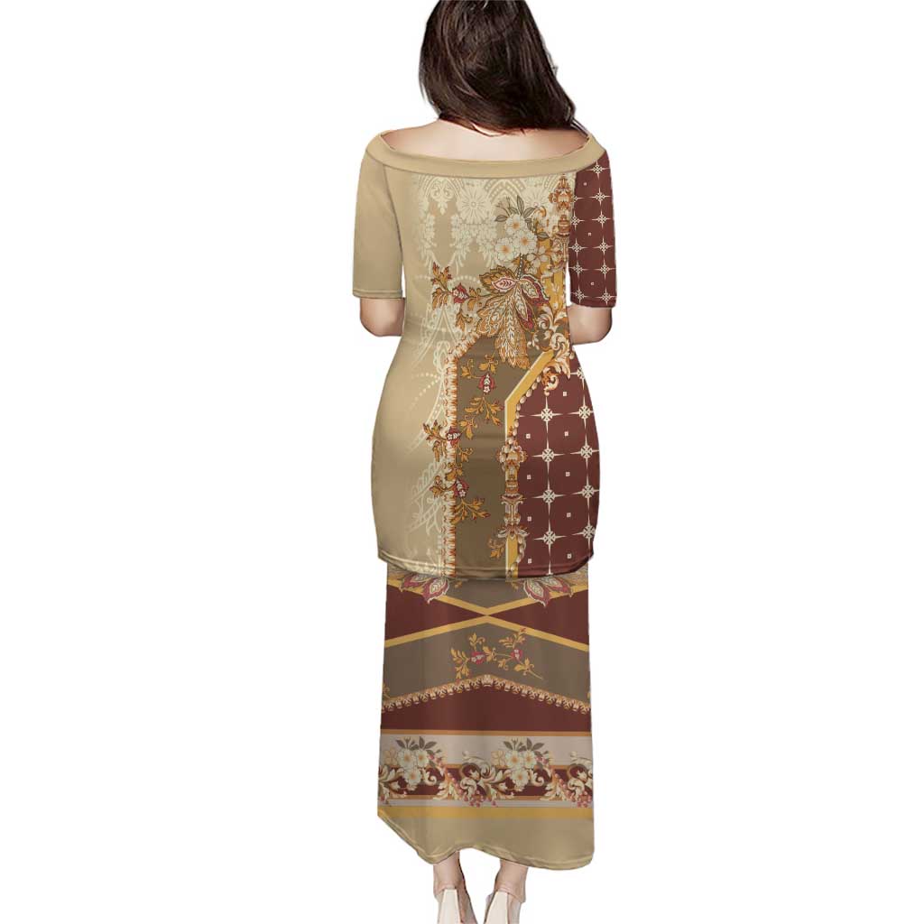 Mughal Empire Motif Unique Puletasi