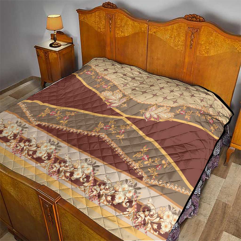 Mughal Empire Motif Unique Quilt