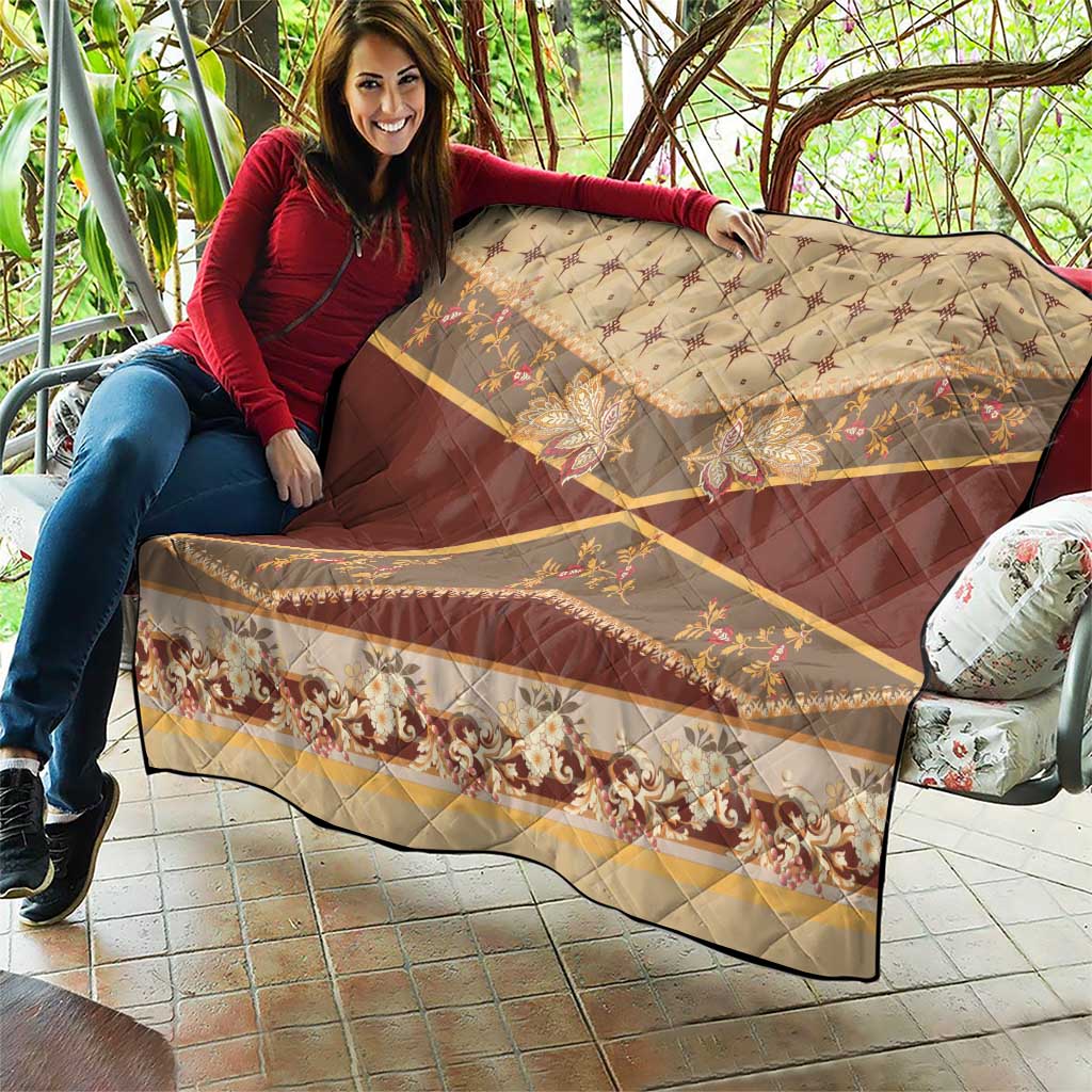 Mughal Empire Motif Unique Quilt