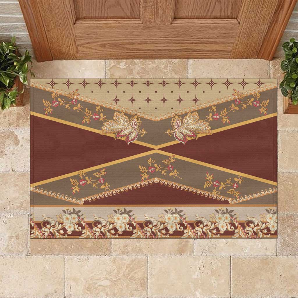 Mughal Empire Motif Unique Rubber Doormat