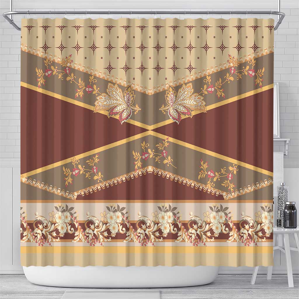 Mughal Empire Motif Unique Shower Curtain