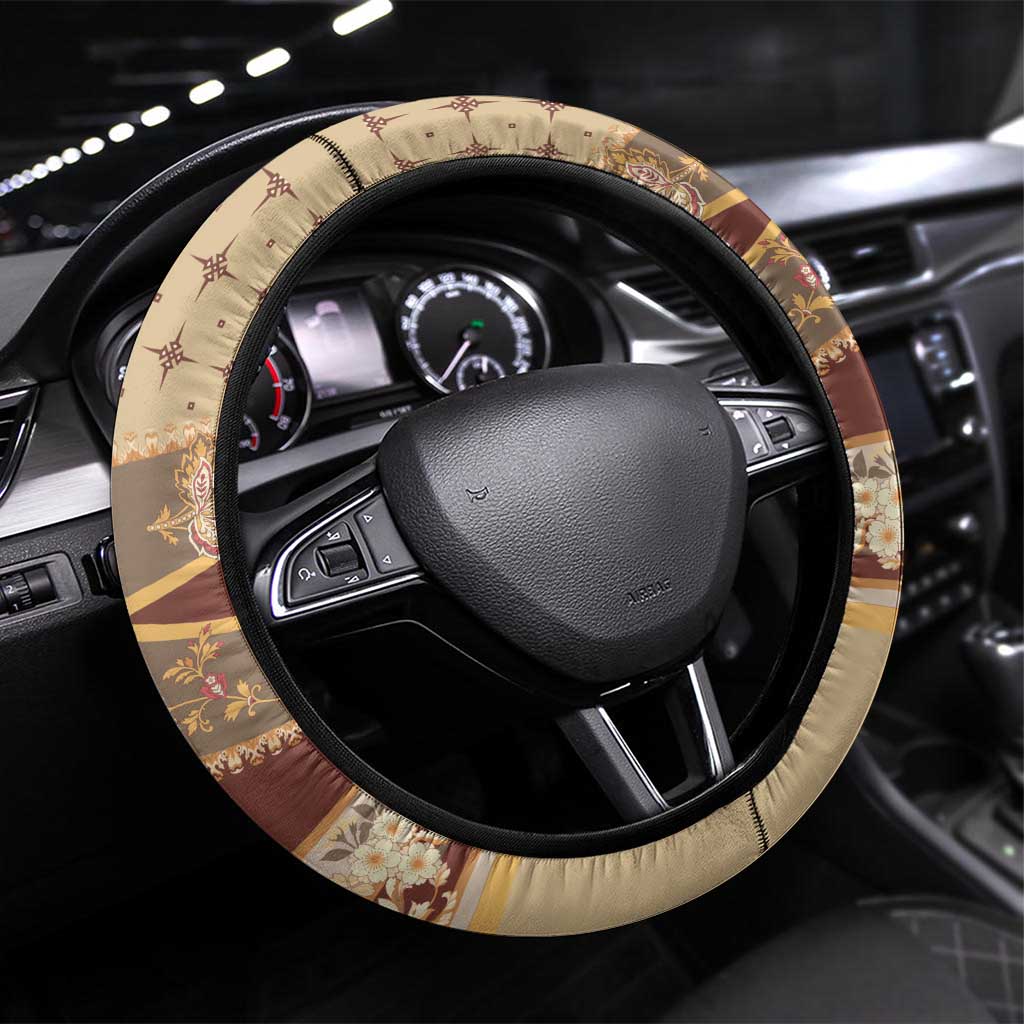 Mughal Empire Motif Unique Steering Wheel Cover