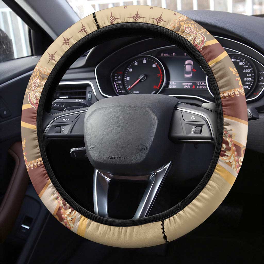Mughal Empire Motif Unique Steering Wheel Cover