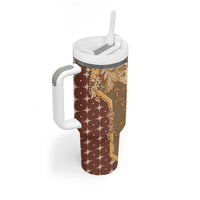 Mughal Empire Motif Unique Tumbler With Handle
