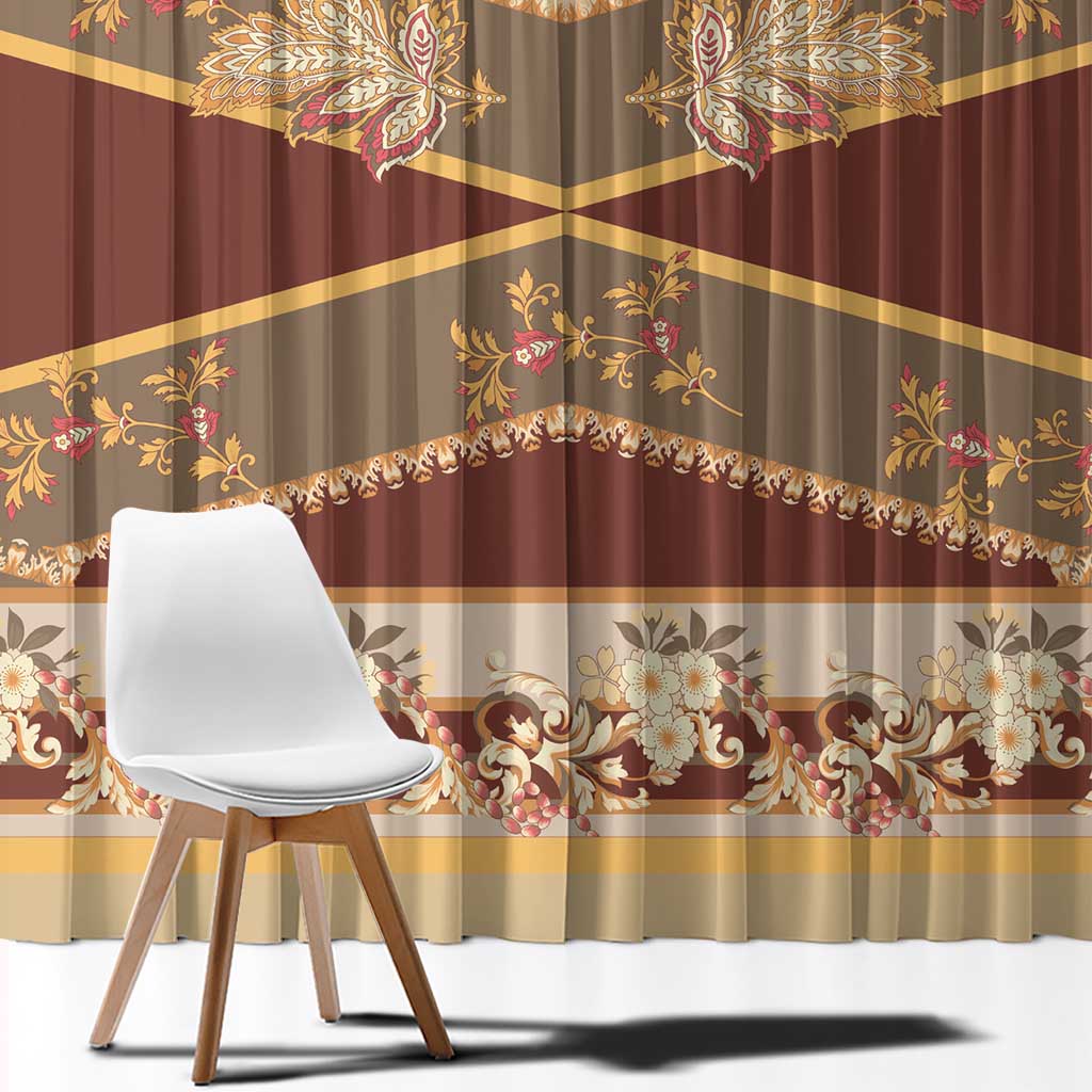 Mughal Empire Motif Unique Window Curtain